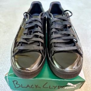 Men's Puma Clyde Dressed Part 3, Black, Size 8